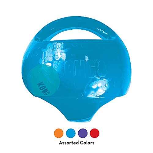 KONG Jumbler Ball - Interactive Toy for Dog & Puppy Playtime - Fetch Toy with Tennis Ball - Dog Supplies for Engaging Play...