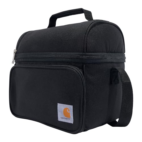 Carhartt Camping Cooler, Worksite Lunchbox, Soft Shell Lunch Bag for Construction Sites, Work and Everyday Use, Black