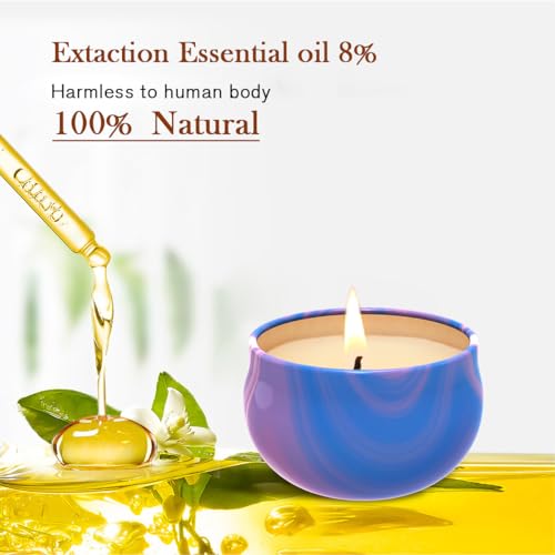 Mini Scented Candles, Set of 3, Soy, Aromatherapy, Decorative, Non Toxic, for Home Scented, Gift