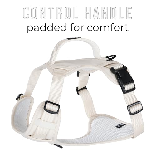 TUG Dog Harness with 2 Leash Connection Points | Adjustable, Padded, Lightweight | Handle on Back | No-Pull Front Clip (Sm...