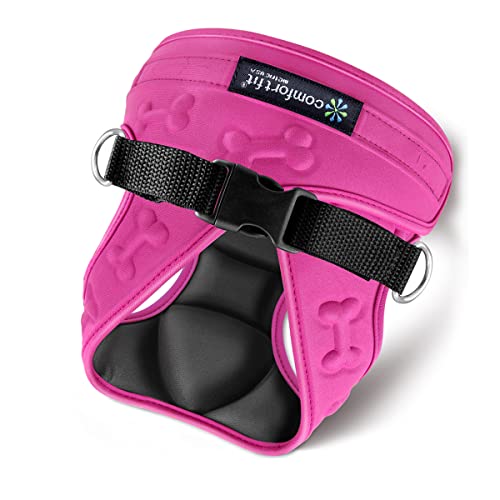 Comfort Fit Dog Harness No Pull No Escape Harness Adjustable Buckles Soft Padded Reflective Choke Step in Dog Vest with Ea...