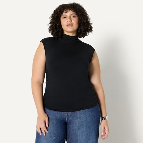 Amazon Essentials Women's Slim-Fit Sleeveless High-Neck Top
