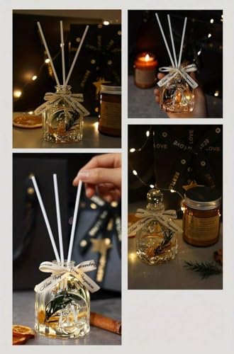 Candles Gift Set. Scented Candle and Aroma Reed Diffuser Set. Aromatherapy. Candles for Mother's Day, Housewarming, Birthd...