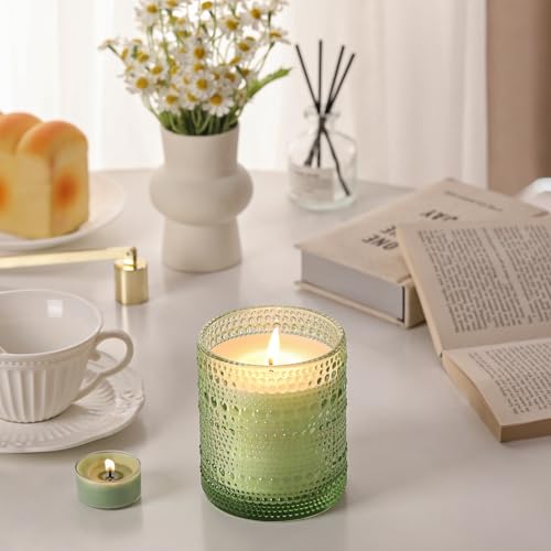 Eucalyptus & Sage Soy Scented Candles for Home- 10oz 68H Natural Soy Wax Aromatherapy Jar Candle with Strong Scent, Decora...