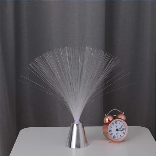Fiber Optic Lamp, LED Colourful Changing Centerpiece Sensory Multicolor Light Fountain Ice Calming Mood Bedroom Nightlight...