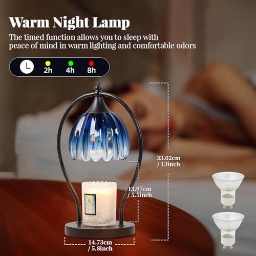 GOODBUY Candle Warmer Lamp with Timer Dimmable: Electric Candle Warmer Birthday Gifts for Women Mom - Candle Lamp Warmer H...
