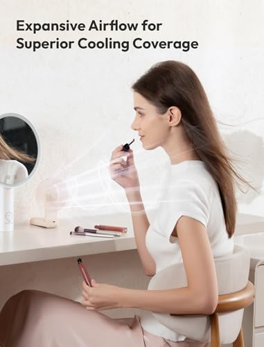 Aecooly Slim Portable Fan, Thin Handheld Fan, USB Rechargeable Mini Personal [24H Max Cooling Time], Battery Powered Small...