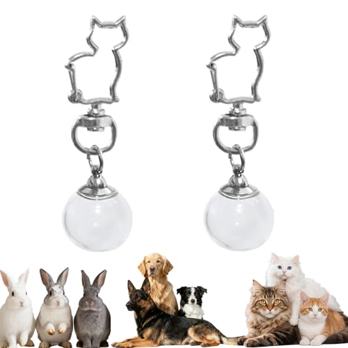 ZPSOX Pet Keychain for Collecting Cat, Dog and Rabbit Hair,2 Pcs Pet Fur keepsake, animal fur memory charm DIY Rabbit Furs...