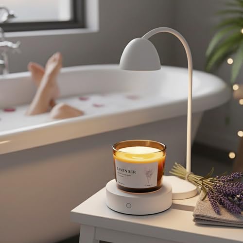 VOHO Lavender Wickless Candles for Candle Warmer Lamp, 9oz Soy Candle with Stirring Spoon & Lid, Wickless Lavender Aroma I...