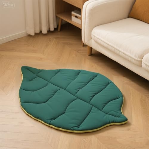 Sinbana Pet Cooling Mat, 23.62x18.11in Leaf Shaped Pads Breathable Cat Calming Pads Easy to Clean Soft Pet Cozy Mat for Ca...