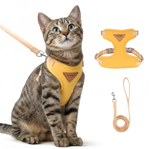 Escape-Proof Cat Harness and Leash Set - Adjustable and Comfortable - Ideal for Walking Cat Outdoors - Fits Small Dogs, Ki...