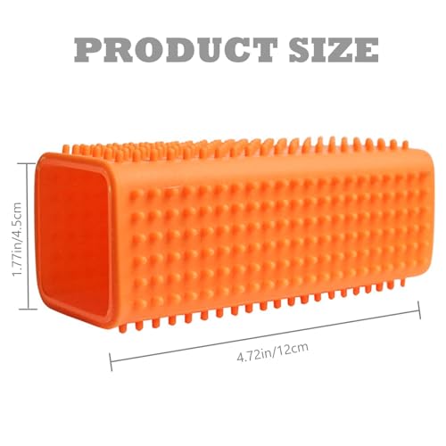 2 Pieces Pet Dog Cat Hair Remover, Block Roller Cleaner, Hollow Silicone Cleaner Brush for Sofa, Car Interiors, Furnishing...