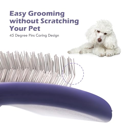 Dog Brush for Poodles,Grooming Brush for Dematting, and Detangle,Dog Brush for Poodles,German Shepherd Hair,Pitbulls,Yorki...