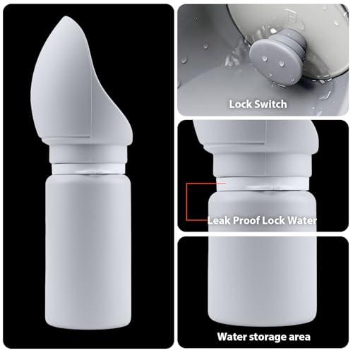 Jalopink Portable Dog Water Bottle, 2-in-1 Leak Proof & Collapsible Silicone Pet Dispenser with Built-in Bowl, Food Grade ...