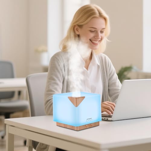 URPOWER Aromatherapy Essential Oil Diffuser Humidifier, 700ml Large Capacity Modern Ultrasonic Aroma Diffusers Running 20+...