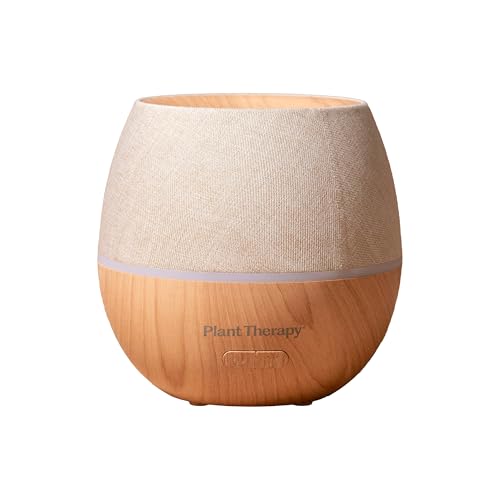 Plant Therapy Home Drift Linen Essential Oil Diffuser, Stylish Linen Cover Adds a Soft, Natural Touch to Any Space, Interm...