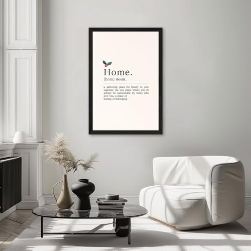 Home Definition Canvas Print Art Print Minimalist Aesthetic Wall Art Cute Poster Pictures for Living Room Bedroom Home Dec...