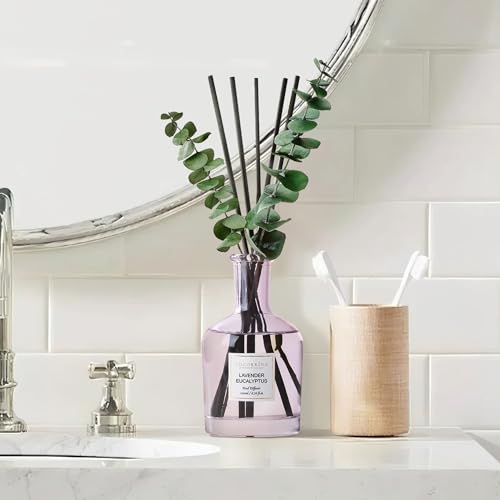 COCORRÍNA Lavender Eucalyptus Reed Diffuser – 6.76 oz Essential Oil with 8 Reeds & Real Eucalyptus Sticks, Home Fragrance ...