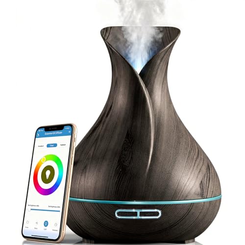 Sierra Modern Home Smart WiFi Humidifier - Aromatherapy Essential Oil Diffusers with App Control & Voice Control - Works w...