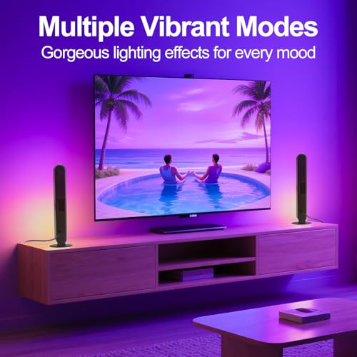 TRIPLE RABBIT RGB Light Bar,Smart LED Light Bar for Room,16 Million Colors,Three Control Modes,Dynamic Music Sync Mode,213...