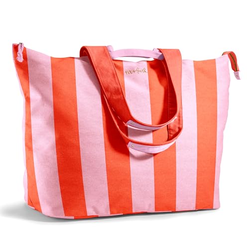 Fit & Fresh Large Beach Bag for Women - Extra Large Travel Tote With Pockets