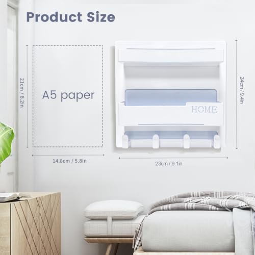 CHENYAOAI Bedside Shelf Accessories Organizer, Wall Mount Self Stick On, Cute Room Decor Aesthetic, Girls Room Decor, Cool...