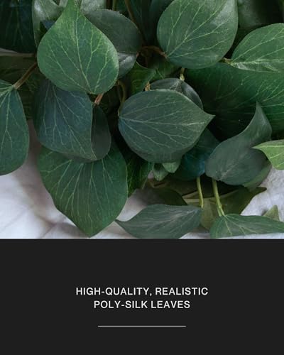 Retrograde 32" Realistic Fake Pothos Ivy Plant Silk Artificial Plant for Aesthetic Home Decor Indoor (Dark Green)