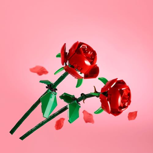 LEGO Roses - Building Toy for Kids, Girls & Boys, Ages 8+ - Artificial, Fake Roses for Home Decor & Display - Gift Idea fo...
