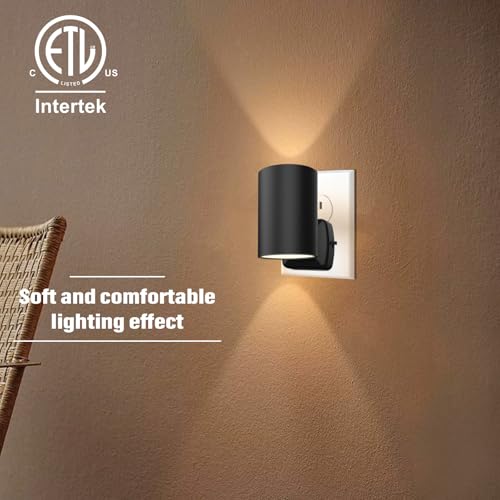 NOVELUX ETL Certified 2700K Night Lights, Modern Night Lights Plug into Wall, Dusk to Dawn Light Sensor Nightlights, Warm ...