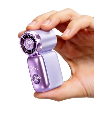 PADONISE Ultra Mini Fan Handheld, Personal Portable Fan USB Rechargeable, 6 Speed 20000 RPM Small Fan Gift for Travel Esse...