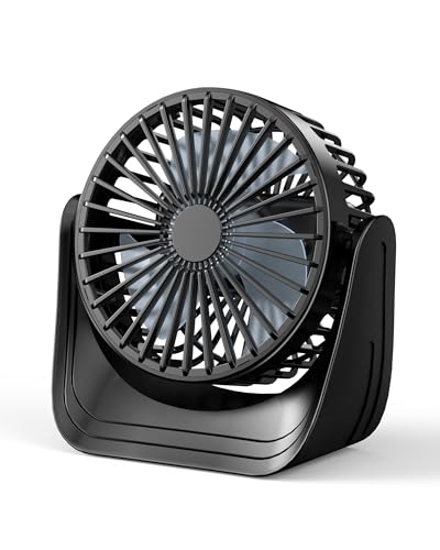 Smilebridge 10000mAh Battery Operated Desk Fan, Portable USB Rechargeable Personal Fan with 3 Speeds, 360° Rotation & Quie...