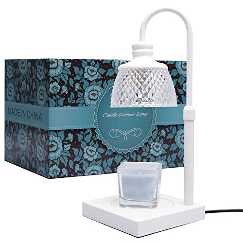 NEARUS Candle Warmer Lamp, Auto Shut Off with Timer Control, Brightness Heat Level Control with Dimmable Switch, Height Ad...