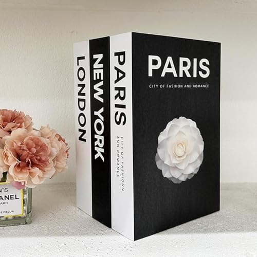 Decorative Books for Coffee Table Decor,3 Pieces Stylish Fake Books of Room Decor Aesthetic,for Home Decor,Stacked Book De...