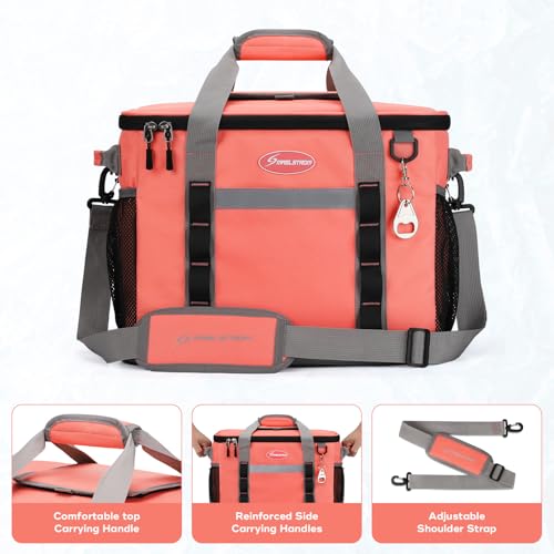Maelstrom Collapsible Soft Cooler Bag,35/55/75 Cans Beach Cooler with Flip Top Lid, Ice Chest, Leakproof & Portable for Be...