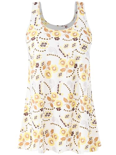 Accbiety Tank Top for Women with Built Bra Flowy Loose Fit Tanks Pleated Cami