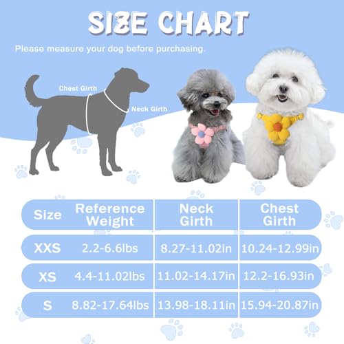 No Pull Dog Harness and Leash Set for Small Sized Dog Training; Puppy Harnesses with Multifunction Dog Leash, Soft Adjusta...
