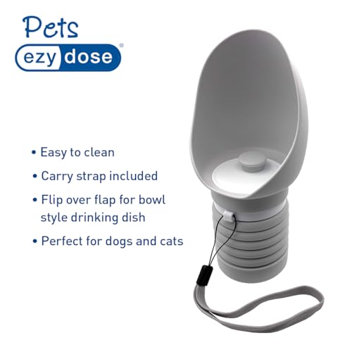 EZY DOSE Collapsible Pet Water Bottle, Portable Dog Water Dispenser for Travel, Leak-Proof, BPA-Free, Foldable Dog Water B...
