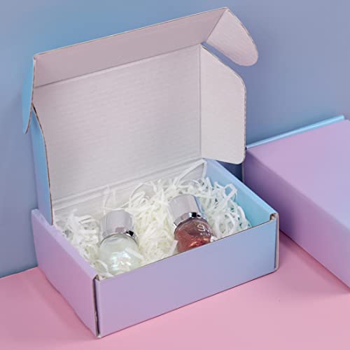 DERZIFUN 6x4x2 Inch Small Shipping Boxes for Small Business, 30 Pack Purple Mailing Boxes Corrugated Cardboard Mailer Gift...