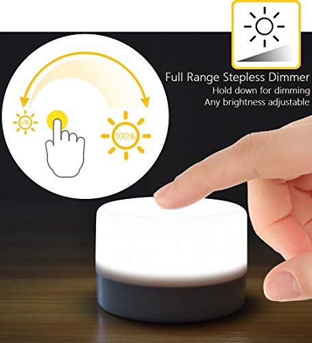 RTSU Bedside Lamp, Dimmable Touch Tap Light Novelty Light, Kids Children Adult LED Nightlight, Table Desk Atmosphere Decor...