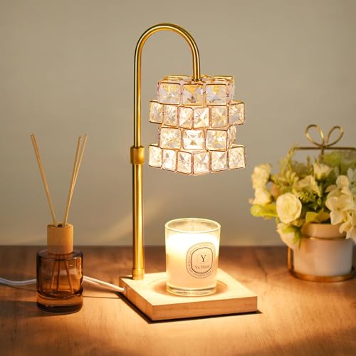 Alpharan Candle Warmer Lamp with Timer,Electric Candle Warmer Dimmable and Height Adjustable Wax Melt Warmer for Scented W...