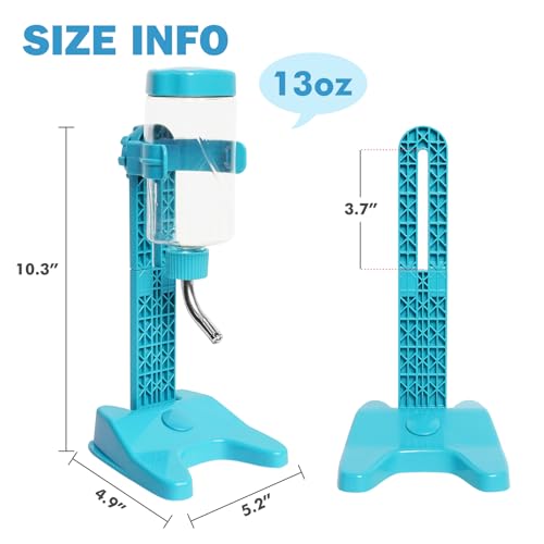 VANNON Pet Standing Water Dispenser Top Fill Dog Water Bottle Dispenser with Stand Leakproof Pet Slow Water Bottle for Sma...