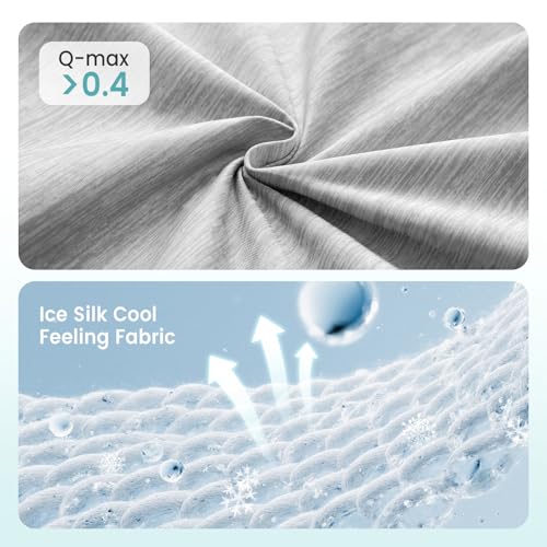 COZY KISS Dog Cooling Mat, Q-Max > 0.4 Leaf Shaped Pet Pad, Liquid Pee Proof Summer Mat for Cats, Washable Sleep Blanket f...
