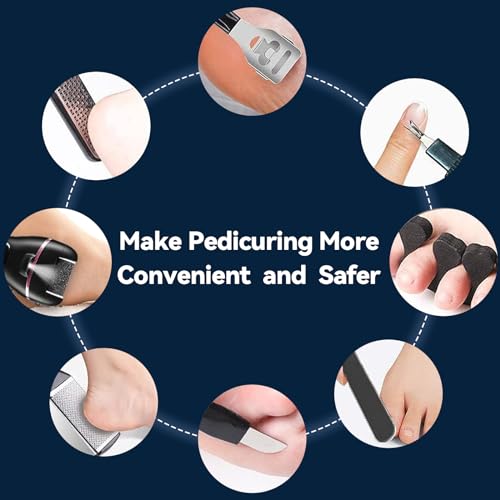 Wea&Hea Electric Callus Remover for Feet with Rechargeable Waterproof 17 in 1 Professional Pedicure Kit with 3 Roller Head...