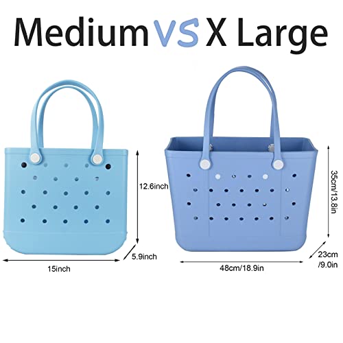 Juyeesm X Large Beach Bag, Oversized Rubber Beach Bag, Washable Open Tote Bag Durable Tote Travel Bags