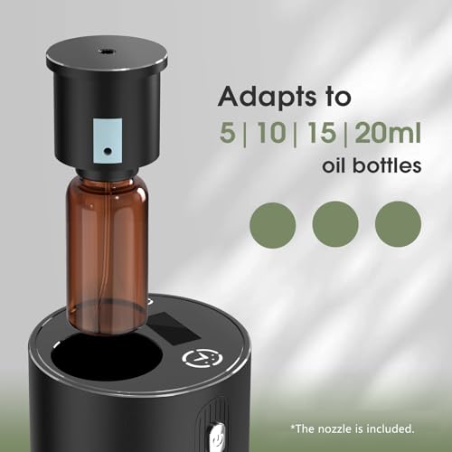 Waterless Essential Oil Diffuser,Rechargeable Aromatherapy Diffuser,Mini Scent Air Machine,Automatic Shut-Off,20ml Capacit...