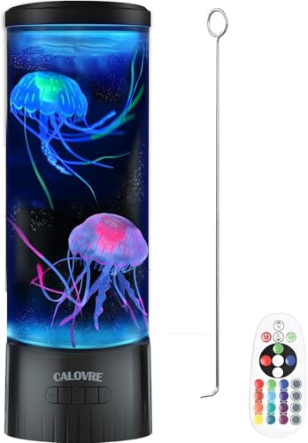 CALOVER Large Jellyfish Lamp Gifts for Kids Adults Electric Fantasy Tank Aquarium Night Mood Light for Birthday Holiday Ho...