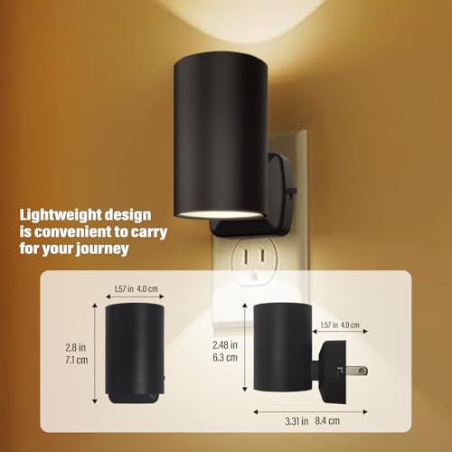 NOVELUX ETL Certified 2700K Night Lights, Modern Night Lights Plug into Wall, Dusk to Dawn Light Sensor Nightlights, Warm ...