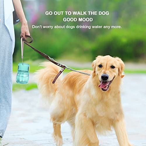 Foldable Dog Water Bottle, 2in1 Portable Leak Proof Puppy Drinking Bottle Dispenser for Puppy Small Medium Large Dogs, Dis...