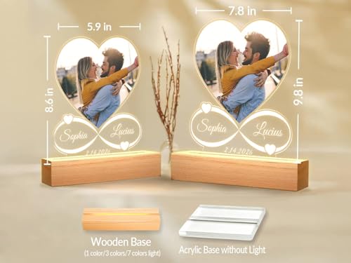KoxSmar Custom Picture Frames, Personalized Photo Frame, Customized Picture Frames, Personalized Anniversary Photo Gifts f...