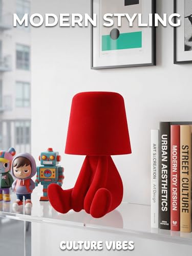 KNITUKL Bedside Touch Control Table Lamp, Golden Decor Thinker Statue LED Table Lamp with USB Port, 3 Way Dimmable Modern ...